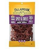 Tillamook Country Smoker Real Hardwood Smoked Beef Jerky, Spicy & Sweet, 10 Ounce