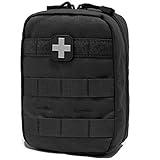 EMT Pouch MOLLE Ifak Pouch Tactical MOLLE Medical First Aid Kit Utility Pouch Carlebben (with Medical Supplies)