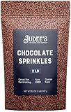 Judee's Chocolate Sprinkles 2 lb - Gluten-Free and Nut-Free - Brighten Up Your Baked Goods - Great for Cookie and Cake Decoration - Use for Baking and as Dessert and Ice Cream Toppings