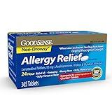 GoodSense Allergy Relief Loratadine Tablets 10 mg, Compare to Claritin, Antihistamine, 24 Hour Allergy Relief, 365 Count