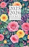 Pocket Calendar 2025-2026 for Purse: Small 2-Year Monthly planner from January 2025 to December 2026 | Floral Cover