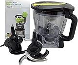 Ninja 64oz (8 Cup) Food Processor Bowl Locking Lid Blade Kit for BN801 BL910 BL680 BL681 BL682 BL640 BL641 BL642 Blender