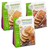 Molly & You Favorites Beer Bread Mix Variety Pack (Pack of 3) - A Quick & Easy, Gourmet, Bread Mix, Artisan Bread Kit - No Bread Machine Needed - Just Add Beer or Soda