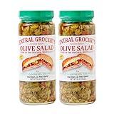 Central Grocery Olive Salad - 16 oz (Pack of 2) Perfect for Muffulettas, Sandwiches, Pizza Toppings, Pastas, Hot Dog Topper, Salads and More