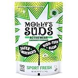 Molly's Suds Active Wear Laundry Detergent | Natural Extra Strength Laundry Powder, Stain Fighting for Performance Fabrics and Sensitive Skin | 120 Loads