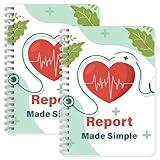 INKNOTE 2Pcs Nurse report sheet notebook Nurse essentials notebooks Nursing handoff report notebook for Organizing notes Giving report Nurse appreciation gifts Student clinical supplies 8.27 x 5.9inch