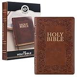 KJV Holy Bible, Standard Size Faux Leather Red Letter Edition Thumb Index & Ribbon Marker, King James Version, Medium Brown (KJV Deluxe Gift Editions)