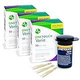 OneTouch Verio Test Strips for Diabetes Value Pack - 90 Count | Diabetic Test Strips for Blood Sugar Monitor | Home Self Glucose Testing | 3 Boxes, 30 Test Strips Per Pack