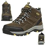 Skechers Men's Relment Pelmo Hiking Boot, Khaki, 8.5 Wide