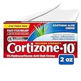 Cortizone 10 Maximum Strength Anti-Itch Cream with Soothing Aloe, 1% Hydrocortisone Creme, 2 oz.