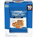 Snack Factory Pretzel Crisps, Original, 1 Oz Snack Bags, 10 Ct