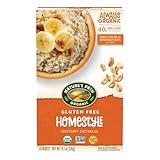 Nature's Path Organic Gluten Free Homestyle Instant Oatmeal, 48 Packets (Pack Of 6), Non-GMO, 40g Whole Grains, 11.3 Ounce