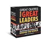 2024 Great Quotes From Great Leaders Boxed Calendar: 365 Inspirational Quotes From Leaders Who Shaped the World (Daily Calendar, Office Desk Gift for Him or Her)