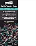 Essential White Transfer Paper: 12 sheets, 8 1/2” x 11”