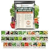 Open Seed Vault 15,000 Non GMO Heirloom Vegetable Seeds for Planting Vegetables and Fruits (32 Variety Pack) - Gardening Seed Starter Kit, Survival Gear Food, Gardening Gifts, Prepper Supplies