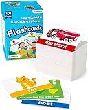 Exorany 101 Toddler Flash Cards - Objects, Numbers & Games, Preschool Kindergarten Toddler Learning Activities, Flash Cards for Toddlers 1-2 2-4 Years, Learning Educational Toys for 1 2 3 Year Old