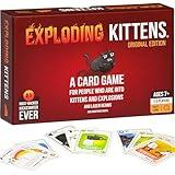 Exploding Kittens Original Edition - Hilarious Game for Family Game Night - Funny Card Games for Ages 7 and Up - 56 Cards - 2-5 Players - 15 Minutes of Play