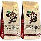 Sticky Fingers Bakeries, English Scone Mix, Peppermint Chocolate Chip, Just Add Water, Mix, and Bake. Makes 12 Scones (Pack of 2)