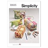 Simplicity Mixed Print Travel Bag Sewing Pattern Kit, Code S9525, One Size, Multicolor