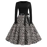 Lightning Deals of Today Prime Try Before You Buy Womens Dresses Vestidos De Fiesta para Mujer 2024, Fall Dresses for Women 2024, 80S Prom 3D Floral Plus Size Outfits Dress (XL, Grey)