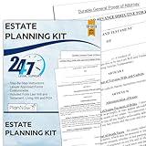 Estate Planning Kit Includes Last Will and Testament, POA, Living Will and Medical POA and Detailed Instructions Live Legal Support