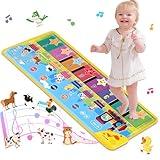 Tsomtto Floor Piano Mat for Toddlers 1-3 with 34 Music Sounds Educational Baby Musical Toys Toddler Toys Age 1-2 Sensory Interactive Learning Toys for 1 2 3 Year Old Boy Girl Birthday Gifts