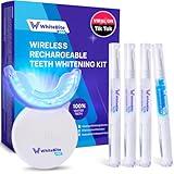 WhiteBite Pro Teeth Whitening Kit with Remineralizing Pens for Sensitive Teeth (Wintergreen): 32X LED Light and Teeth whitening Gel | Effective Tooth Stain Remover | Enamel Safe | No Sensitivity