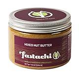 Fastachi Mixed Nut Butter (10oz) | All-Natural | Sea Salt | Hand Roasted | Power Fuel Crunchy Nut Butter | 7 Nuts & Seeds Blend |Non-GMO | Gluten-Free | Vegan | Low-carb and Paleo-friendly