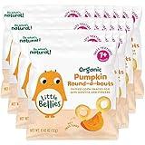 Little Bellies Organic Pumpkin Round-a-Bouts Baby Snack (Pack of 18 x 0.42 oz Individual Packs)