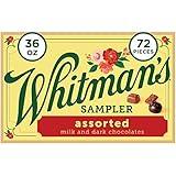 Whitman's Sampler Chocolate Gift Box of Assorted Chocolates, 36 Ounce (72 Pieces)