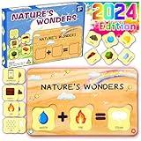 HeyKiddo Preschool Learning Activities Toys, Explore The Natural Elements, Classroom Learning Toys for Toddlers, Gifts for Kids,Montessori Science Toys for Age 3 4 5 6 7 8+