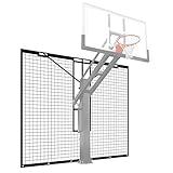 Basketball Yard Guard Defensive Net System - Heavy Duty 12FT x 10FT Rebounder with Foldable Net，Basketball Returns Net Made for Basketball Hoops with a 12”x8”, 8”x6”, 6”x6” or 5”x5” Main Pole.