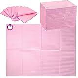 GoLashFun Nail Art Table Mats Disposable Nail Paper Towels,50PCS Pink Waterproof 3 Ply Nail Art Paper 13" X 17" Pads for Nail Table Decoration Kit,Nail Art Accessories