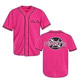 Men's Next Friday Pinky's Record Movie 90s Hip Hop Stitched Sports Fan Baseball Jersey Clothing for Party Black Pink (Pink, XXL)