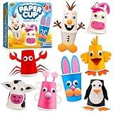 Arts and Crafts Kit for Kids Ages 3, 4, 5, 6 – Craft 8 Cute Animal Projects – Gift Crafts Set for Girls & Boys Ages 3-8