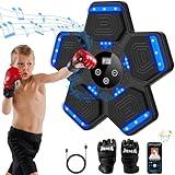 LOLBOX 2024 Music Boxing Machine with Boxing Gloves, Smart Bluetooth Boxing Machine with LED Electronic Wall Mounted, Music Boxing Target Workout Punching Equipment for Home(Upgrade)