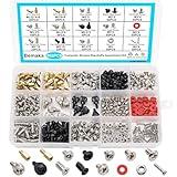 Bemaka 502PCS Computer Screws Assortment Kit, Motherboard Standoffs Screws PC Screws for PC Fan, PC Case, HDD Hard Drive, Laptop, SSD, CD-ROM, Used for DIY Installation & Repair of Computer Parts