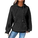 ZJHANHGKK Waffle Long Sleeve Shirt Women Green top Womens Black Blouse wearhouse.Deals Clearance Open Box Electronic Black 2023 Friday Deals Cyber 2023 Monday Deals