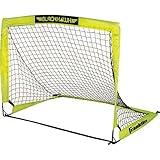 Franklin Sports Blackhawk Backyard Soccer Goal - Portable Kids Soccer Net - Pop Up Folding Indoor + Outdoor Goals - 4' x 3' - Optic Yellow