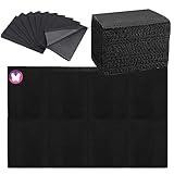 GoLashFun Nail Table Mats Disposable Nail Art Paper Towels,50PCS Black Waterproof 3 Ply Nail Art Paper 13" X 17" Pads for Nail Table Decoration Kit,Nail Art Accessories