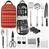 Camping Cookware Storage Bag - Camping Cooking Utensils Set Bag Portable Camping Tool Suitable for Knife, Fork, Spoon, Chopping Board, Chef's Knife,Kitchenware Storage