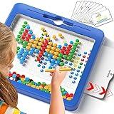 Large Magnetic Dots Board for Toddlers, Magnetic Drawing Board for Kids, Magnetic Dot Art with Magnetic Pen, Montessori Preschool Education Travel Toys for Kids Boys Girls Age 2 3 4 5 6 7 8 Years Old