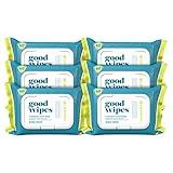 Goodwipes Flushable & Plant-Based Wipes with Botanicals | Dispenser for At-Home Use | Shea-Coco with Aloe Septic and Sewer Safe | 360 count (6 packs) - Biggest Adult Wipes