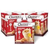 Quest Nutrition Ready to Drink Salted Caramel Protein Shake, 30g Protein, 3g Net Carbs, Gluten Free, Keto Friendly, 11 fl.oz 4 Count(Pack of 3)