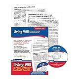 Adams Living Will and Power of Attorney for Healthcare Kit with manual and planning guide, White