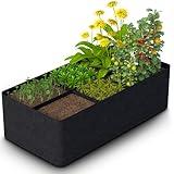 Utopia Home Fabric Raised Garden Bed 60 Gallon, 4x2x1ft Planter Raised Beds,6 Grid Garden beds Outdoor, Breathable Garden Bags to Grow Vegetables, Fruits and Flower Gardening