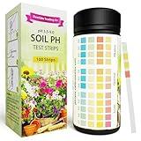 Soil pH Paper Test Kit – 100 Tester Strips (3.5-9 Range) – Use for Testing Garden Home Lawn Grass Vegetable Gardening Dirt Yard Compost Outdoor and Indoor Plants