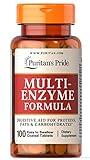 Puritan's Pride Multi Enzyme Tablets, Digestive aid for proteins, fats and carbohydrates*, 100 ct