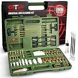 GuardTech Plus Pro Gun Cleaning Kit - Handgun, Rifle and Pistol Cleaning Kit - 9mm Included. Has All The Gun Cleaning Tools Needed for Any Caliber. Universal Gun & Firearm Cleaning Kit