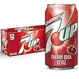 7UP Cherry Flavored Soda, 12 fl oz cans (Pack of 12)